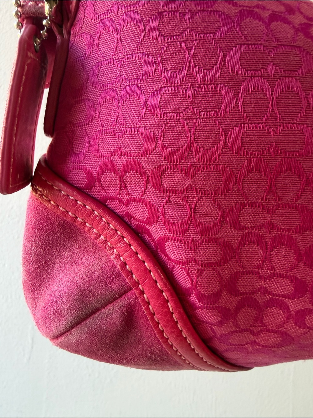 Coach 6818 Mini Soho Signature Canvas Buckle Shoulder Bag in Pink - Picture 8 of 17